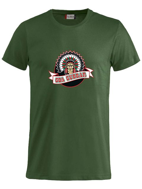 T-shirt Junior - Stor logga, Grön (Goa Gubbar Supportershop)