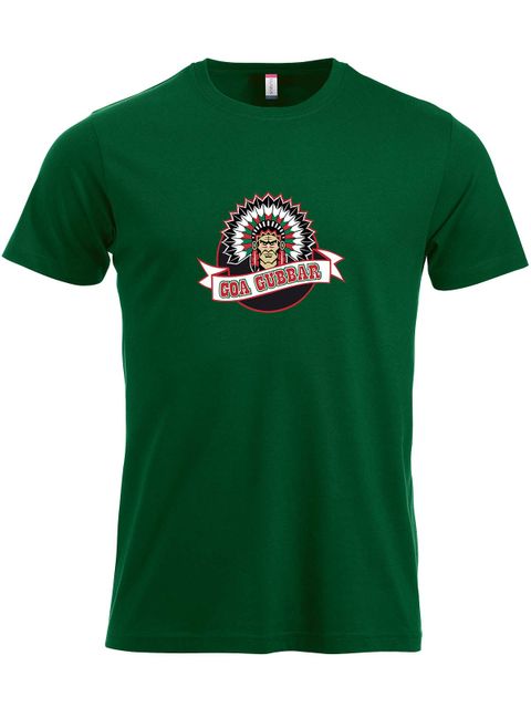 T-shirt - Stor logga, Grön (Goa Gubbar Supportershop)