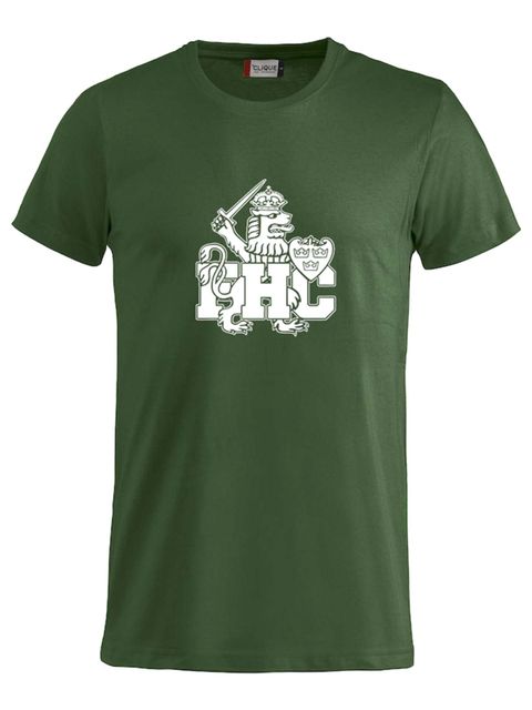 T-shirt Junior - Vitt lejon, Grön (Goa Gubbar Supportershop)