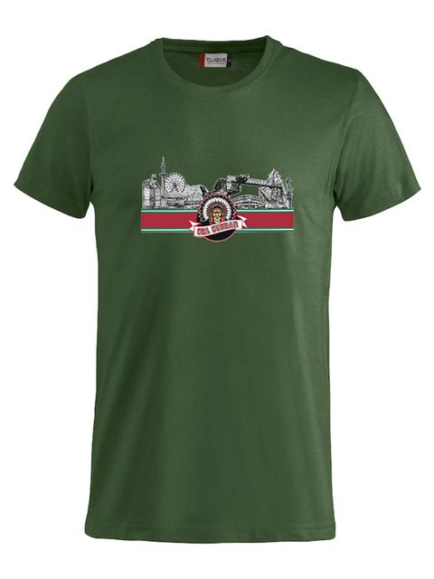 T-shirt Junior - GBG siluett, Grön (Goa Gubbar Supportershop)