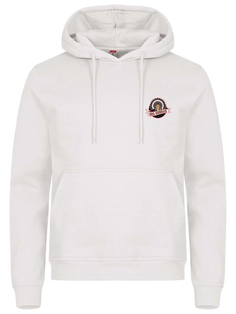 Hoodtröja - Liten hövding, Vit (Goa Gubbar Supportershop)