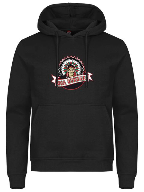 Hoodtröja - Stor hövding, Svart (Goa Gubbar Supportershop)
