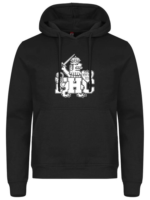 Hoodie - White lion, Black (Goa Gubbar Supportershop)