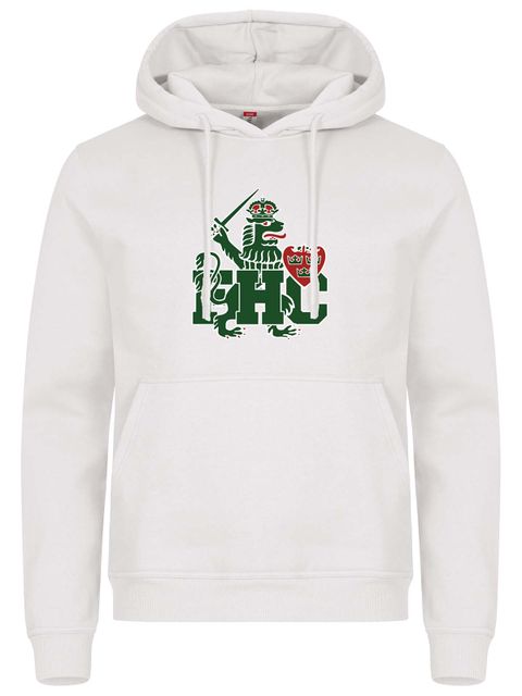 Hoodie - Green lion, White (Goa Gubbar Supportershop)