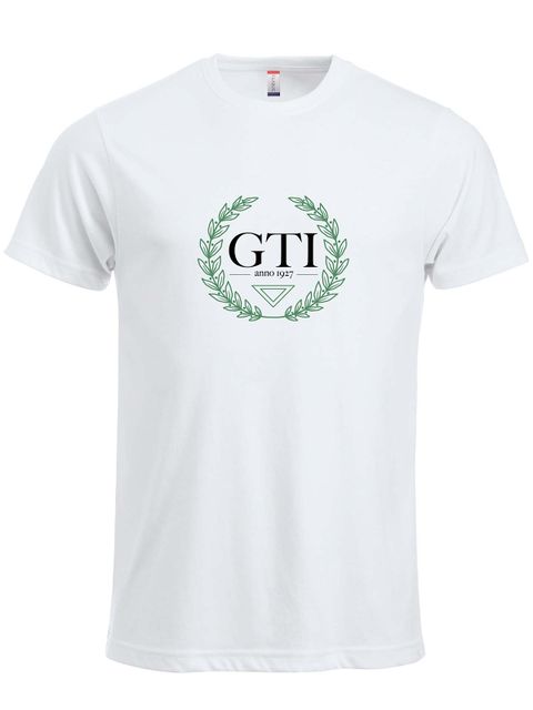 T-shirt - stor logga, Vit (GTIs Gymnasieskola)