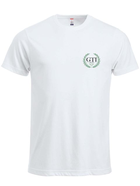 T-shirt - liten logga, Vit (GTIs Gymnasieskola)
