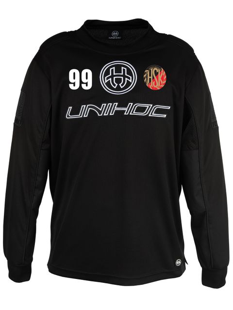 Unihoc Goalie Jersey INFERNO, Black (Hässelby SK Hawks)