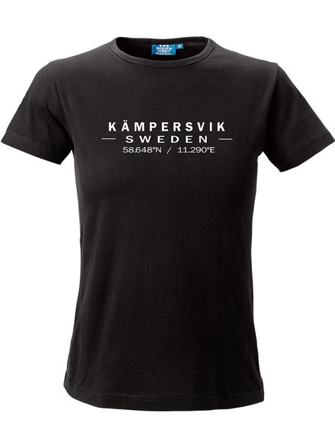 Kämpersvik T-shirt Dam, Black (modell 2)
