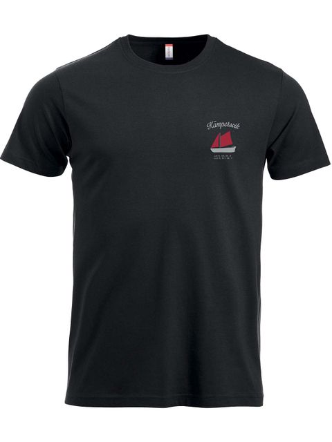T-shirt - Dinghy, Black (Kämpersvik)