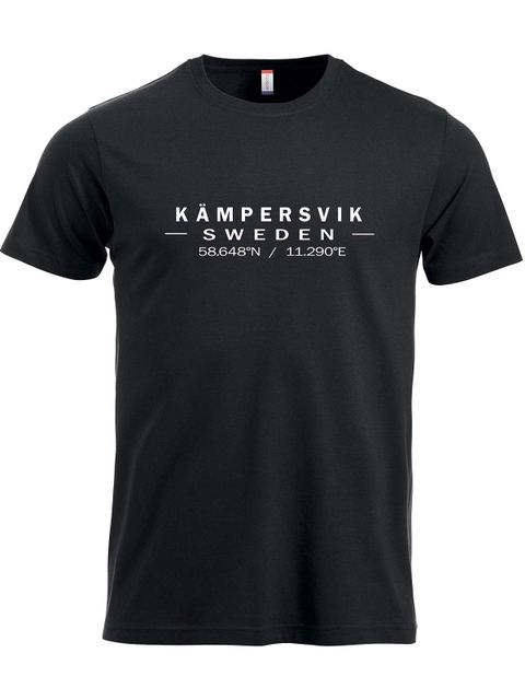 T-shirt - Big text logo, Black (Kämpersvik)
