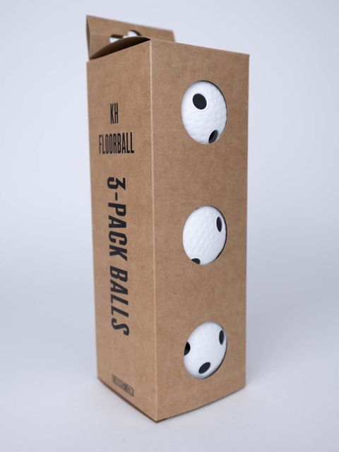 KH Innebandyboll (3-pack) Vit