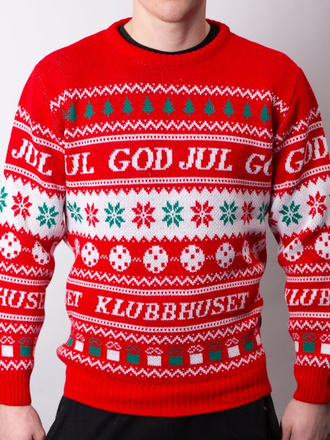 KH X-mas Sweater Floorball-EDT Red-White
