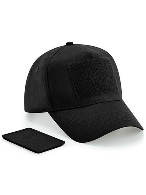 Beechfield Cap Removable Patch (5-panel, snapback) Black