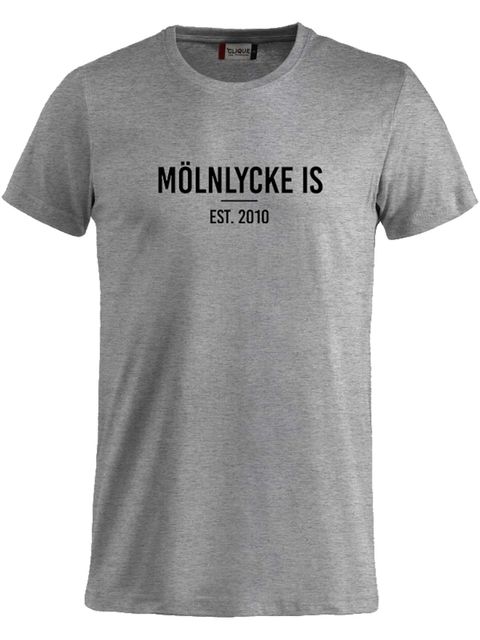 T-shirt Junior - Supporter, Gråmelerad (Mölnlycke IS)