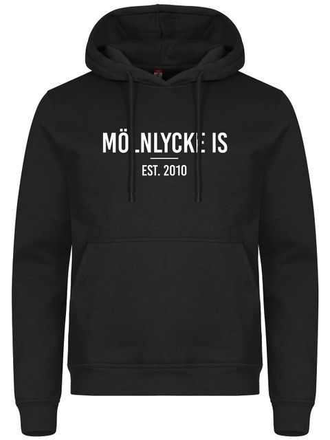 Hoodtröja - Supporter, Black (Mölnlycke IS)