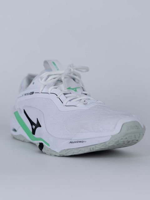Mizuno Floorball Shoe Wave Stealth Neo 2 M (25/26) White-Black-Frozen Emerald