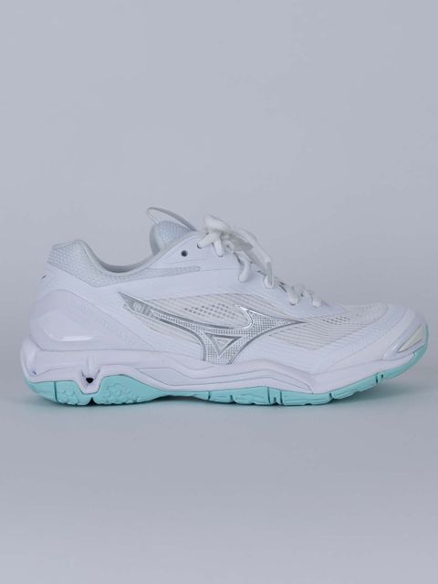 Mizuno Floorball Shoe Wave Stealth 6 W (25/26) White-Blue Tint