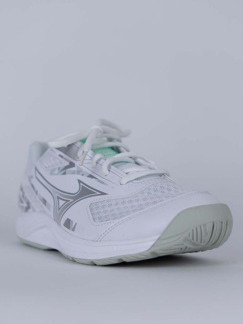 Mizuno Floorball Shoe Stealth Star 3 - JR (25/26) White-Black-Frozen Emerald