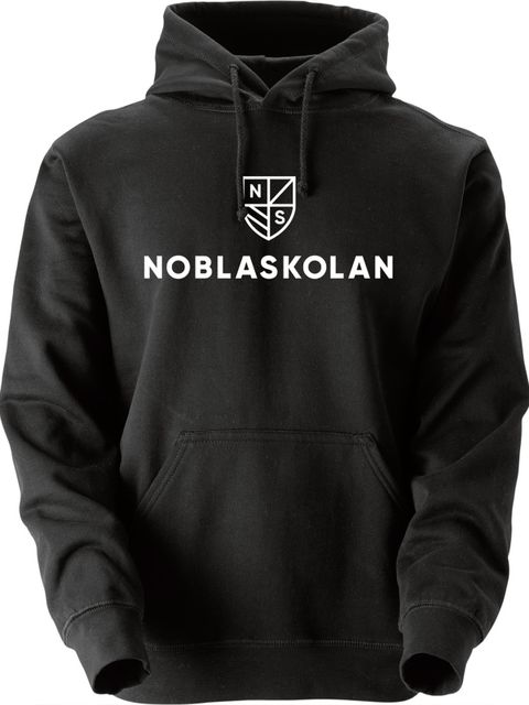 Hoodtröja, Svart #2 (Noblaskolan)