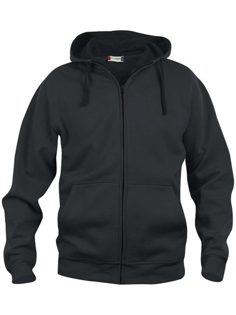 Clique Hoodie Basic Full Zip Black