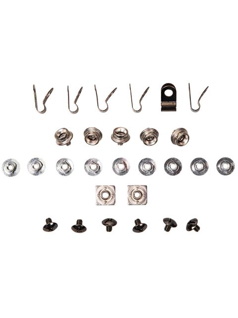 Oxdog Mask Spare Parts - Screws + Metal attachments (XGUARD SR) Black