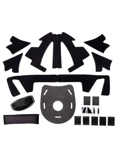 Oxdog Mask Spare Parts - Chin cup + Paddings (XGUARD SR) Black