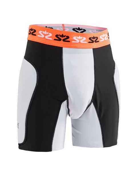 Salming Skyddsbyxa E-Series White/Orange/Black