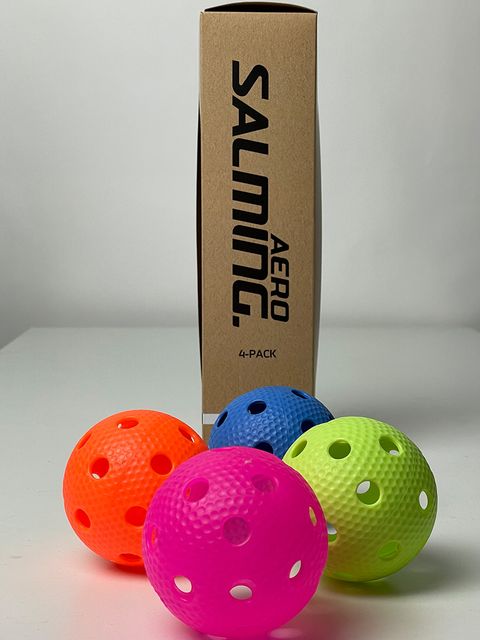 Salming Floorball Ball AERO (4-pack) Mix Colour