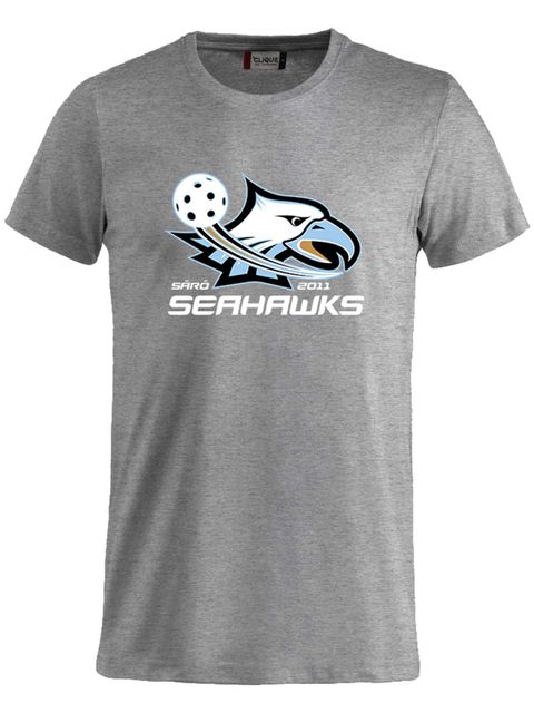 T-shirt Junior - Supporter, Grey Melange (Särö Seahawks)