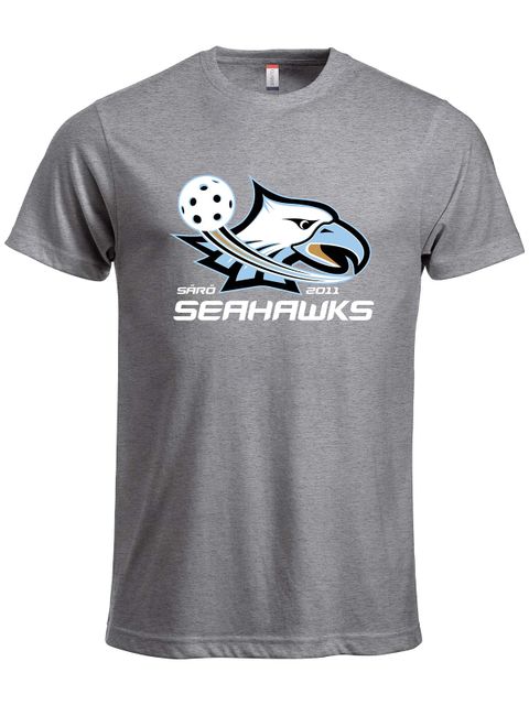 Clique T-shirt New Classic - SR, Gråmelerad (Särö Seahawks)