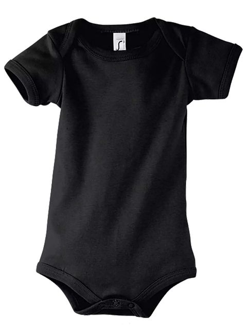 Sol's Bambino Baby Bodysuit Black
