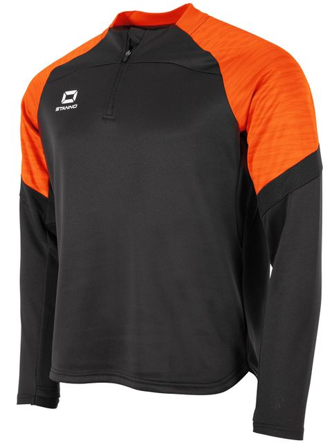 Stanno BOLT Quarter Zip Top Stanno BOLT Quarter Zip Top Black-Orange