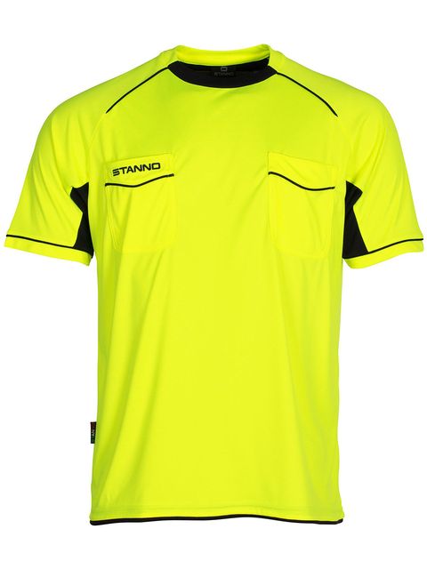 Stanno Referee Shirt BERGAMO SS Neon Yellow-Black