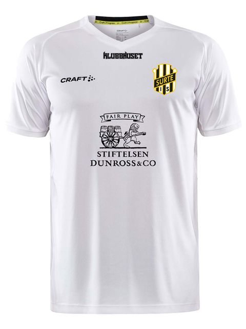Craft Matchtröja Progress 2.0 Solid, Vit (Surte IS Fotboll)