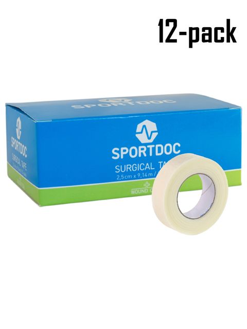 Sportdoc Surgical Tape 2,5 cm x 9,14 m (12-pack) White