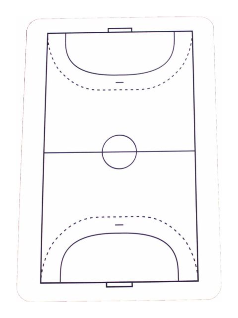 SQ Playing Field (magnetic) - Handball - White