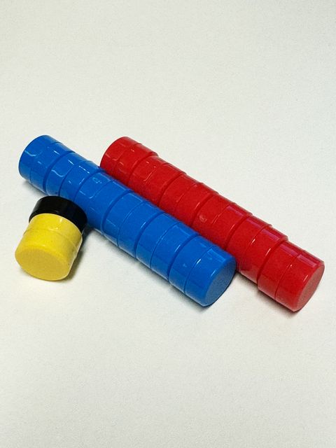 SQ Magneter till taktiktavla SQ Magneter till taktiktavla Red-Blue