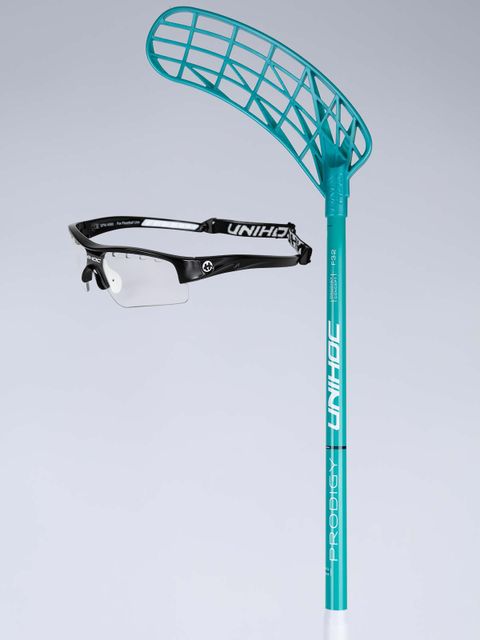 UNIHOC SPELARKIT - PRODIGY 32 (Klubba+Glasögon) Turquoise-White