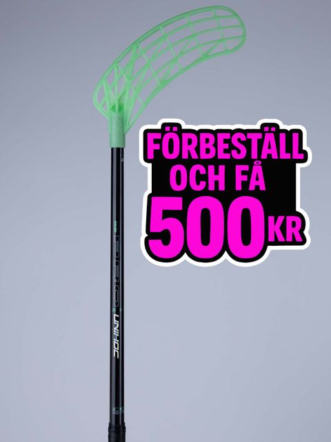 Unihoc Innebandyklubba UNILITE PRO 29 - Oval (26/27) Ice Green-Black
