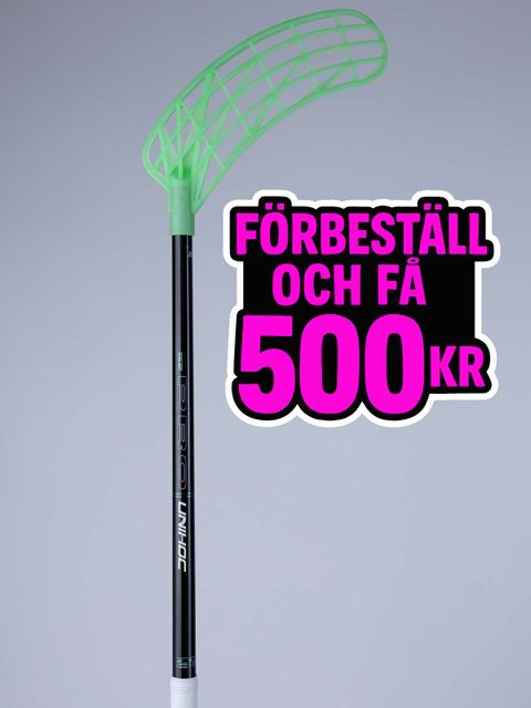 Unihoc Innebandyklubba UNILITE PRO 26 - Oval (26/27) Ice Green-Black