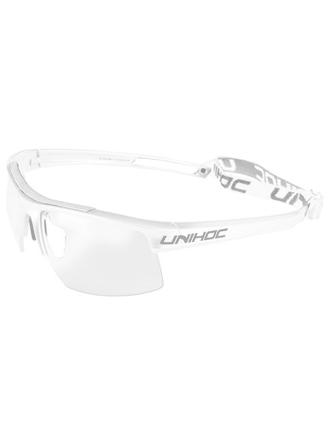 Unihoc Innebandyglasögon ENERGY White-Silver
