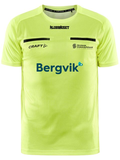 Craft Referee Jersey EVOLVE, Yellow (Värmlands IBF Domare)