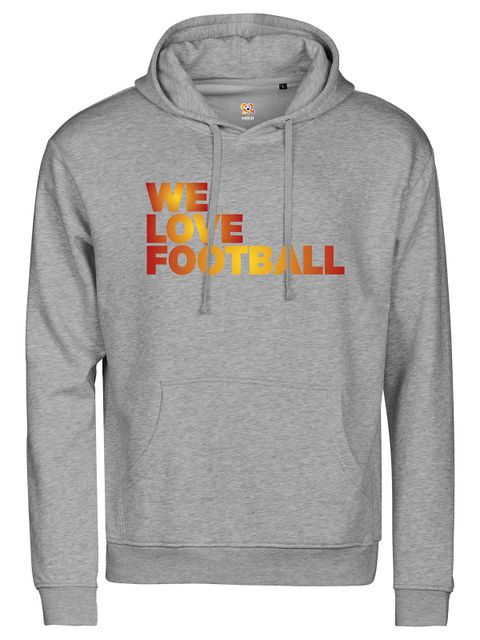 WLF Hoodtröja, Grå - We-Love-Football WLF Hoodtröja, Grå - We-Love-Football
