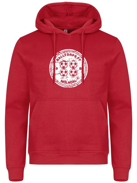 Hoodie - Supporter, Red (Balltorps FF)