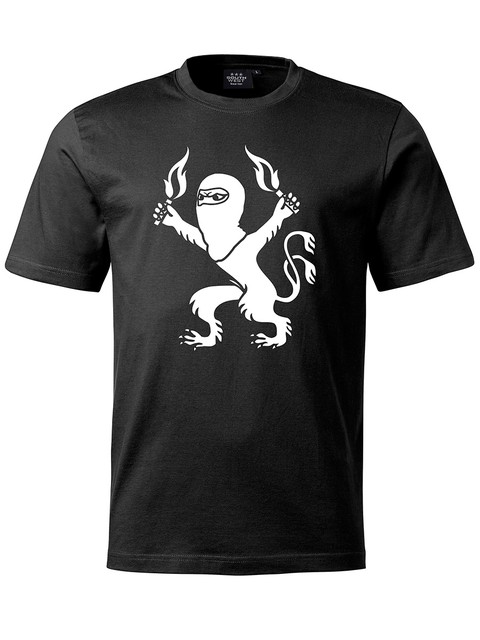 T-shirt Herr, Svart - Pyro-Lejon