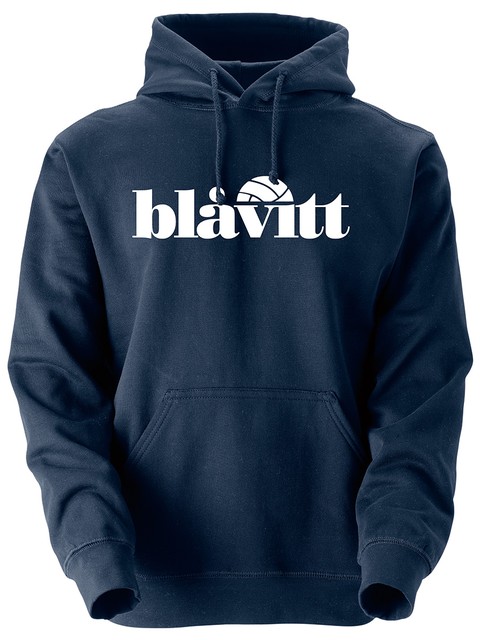 Hoodtröja, Marinblå - Blåvitt Elesse