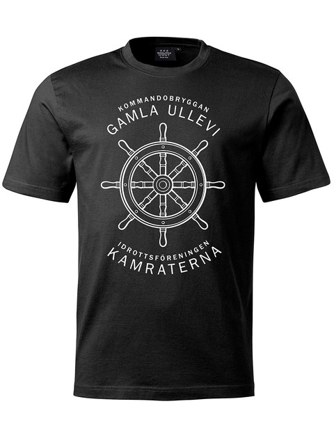 T-shirt Herr, Svart - Kommandobryggan Roder