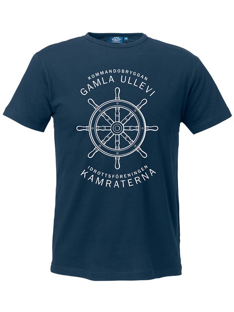 T-shirt Herr, Marinblå - Kommandobryggan Roder