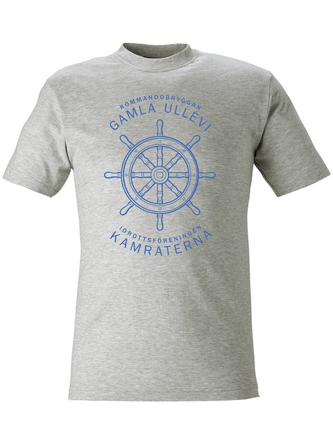 T-shirt Herr, Grå - Kommandobryggan Roder