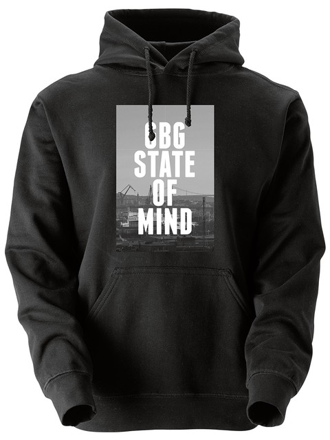 Hoodtröja, Svart - GBG State Of Mind